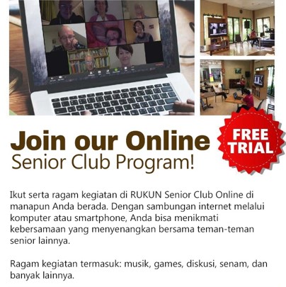 RUKUN Senior Club Online